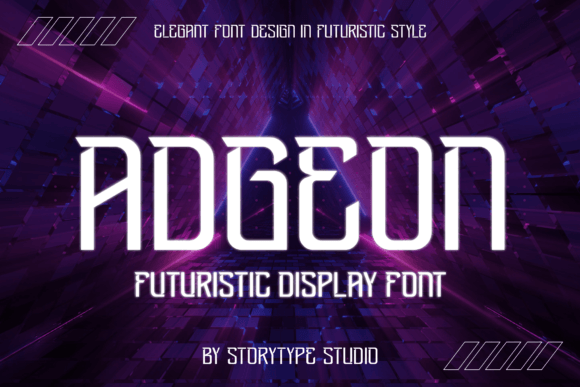 Adgeon: A Modern Display Font for Luxury Branding and Web Design