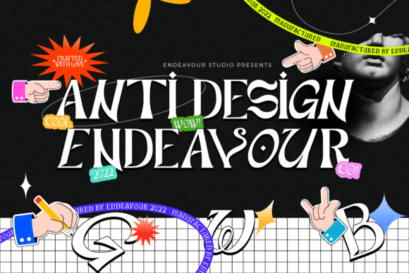 Anti Design: A Bold Display Font for Eye-Catching Campaigns