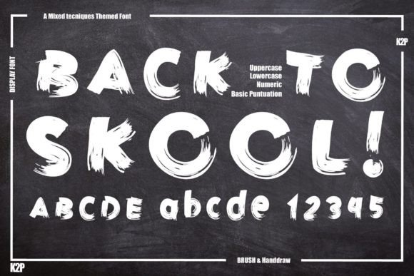 Back to Skool Font for Creative Branding and Design Projects