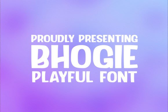 Bhogie: A Refreshing Display Font for Modern Editorial Design
