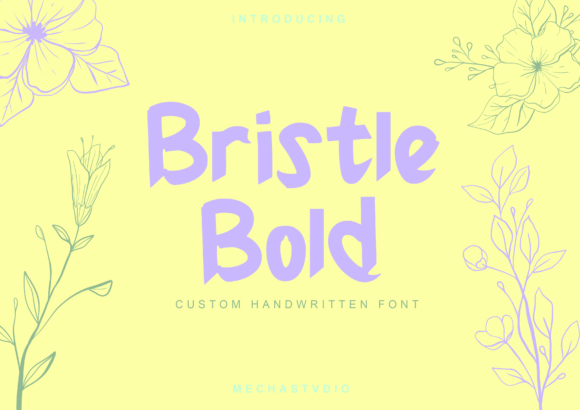 Bristle Bold: A Playful Display Font for Creative Projects