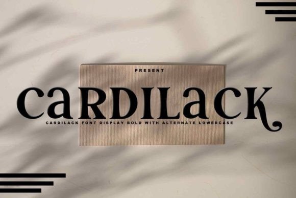 Cardilack: A Luxurious Display Font for Branding Projects