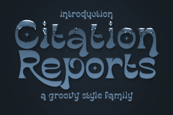 Citation Reports Font for Vintage Branding and Playful Design