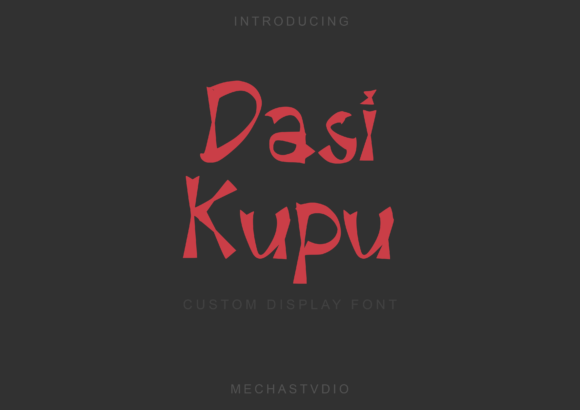 Dasi Kupu Display Font for Modern Editorial Design