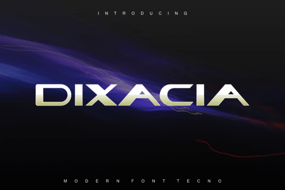 Dixacia Font for Futuristic Branding and Modern Design