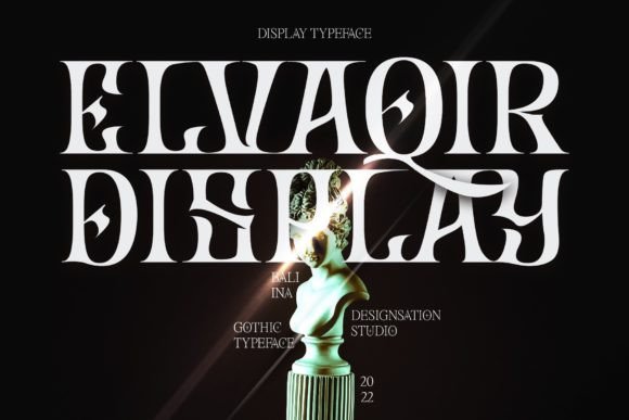 Elvaqir Font: A Gothic Display Font for Bold Designs