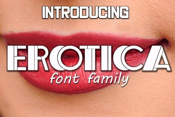 Erotica: A Bold Display Font for Creative Makers