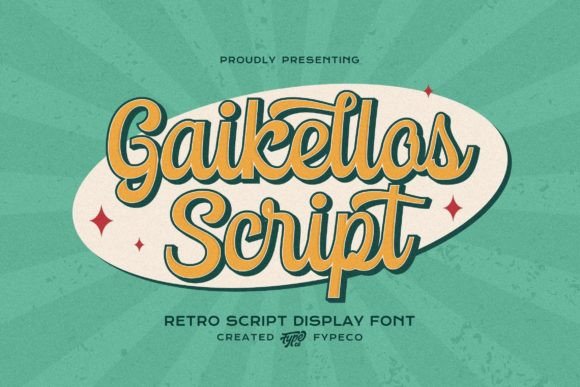 Gaikellos Script: A Charming Display Font for Creative Projects