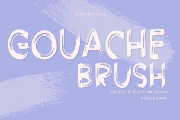 Gouache Brush Font for Bold Digital Designs