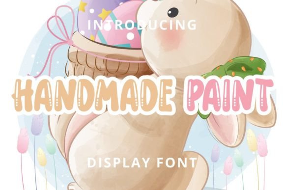 Handmade Paint Font for Creative Makers and Designers