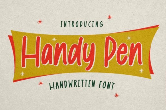 Handy Pen: A Display Font That Brings Handwritten Charm to Your Creations