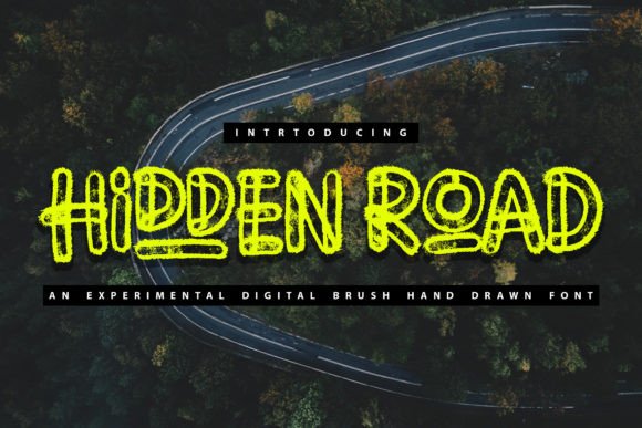 Hidden Road: A Handwritten Display Font for Creative Branding