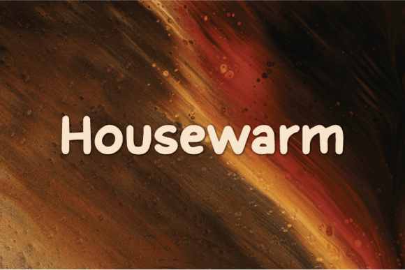 Housewarm Font for Handmade and Commercial Design Projects