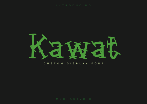 Kawat: A Cool Display Font for Creative Makers
