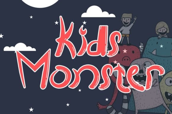 Kids Monster Font for Elegant and Joyful Editorial Design