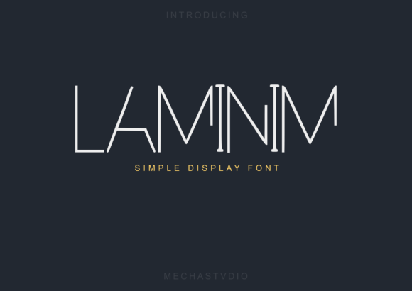 Laminim: A Cool Minimalist Display Font for Bold Branding