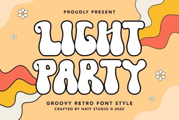 Light Party: A Groovy Retro Font for Creative Projects