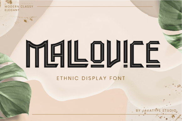 Mallovice: A Unique Ethnic Display Font for Editorial Projects