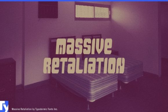 Massive Retaliation: A 1990s-Style Techno Display Font for Bold Editorial Design