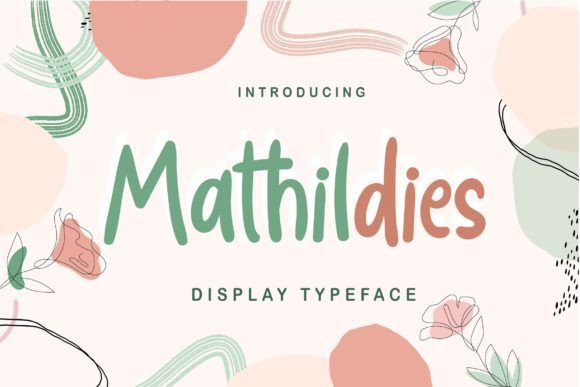 Mathildies: A Joyful Display Font for Web Design Projects