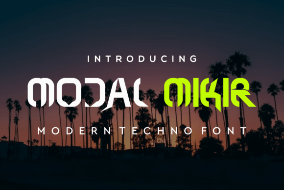 Modal Mikir: A Modern Display Font for Creative Projects