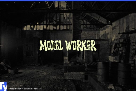 Model Worker: A Playful Display Font for Creative Web Projects