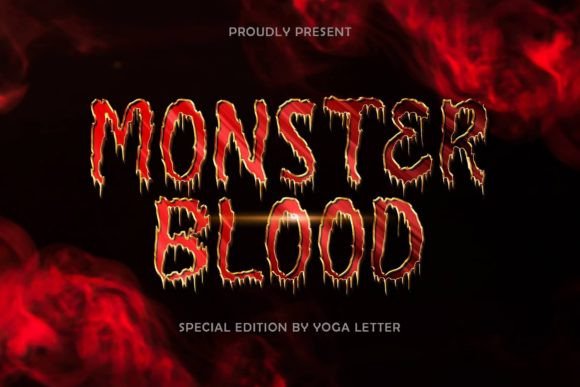 Monster Blood Font for Halloween-Themed Branding