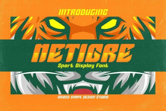 Netigre: A Bold Display Font for Handmade Creations