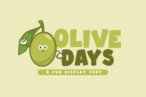 Olive Days: A Playful Display Font for Creative Campaigns