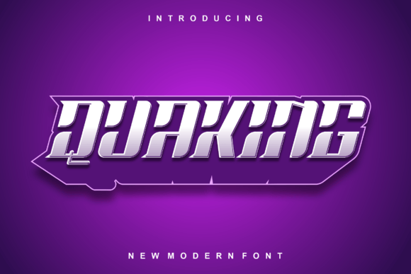 Quaking: A Futuristic Display Font for Modern Editorial Design