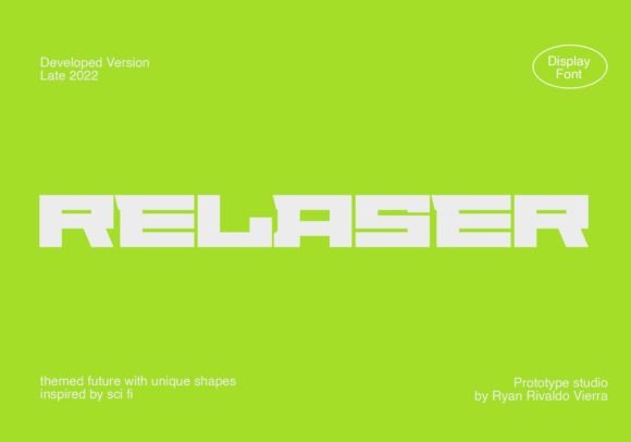 Relaser: A Futuristic Font That Boosts Brand Identity