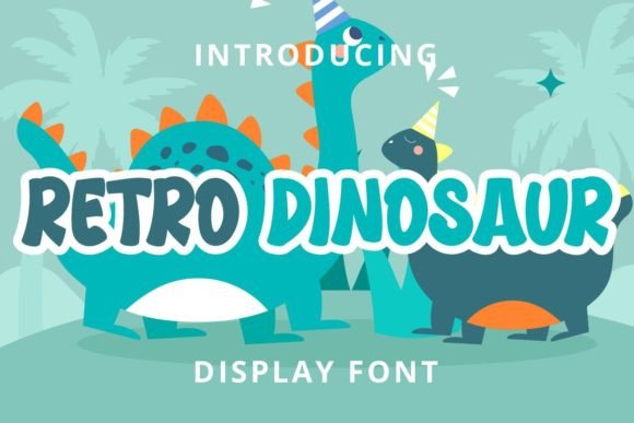 Retro Dinosaur Font for Creative Projects and Branding