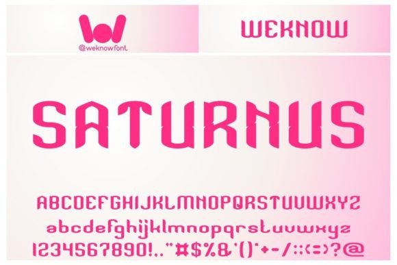 Saturnus: A Modern Display Font for Trendy Branding