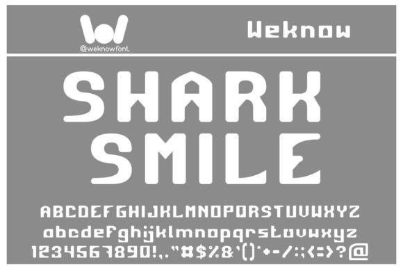 Shark Smile Font for Modern Business Branding