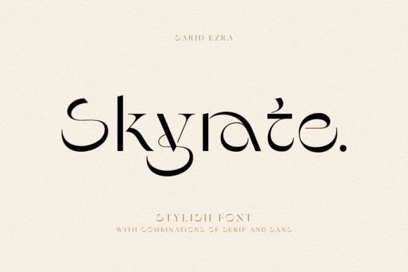 Skyrate Font for Handmade Branding and Creative Projects