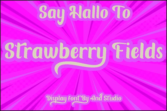 Strawberry Fields Font for Bold Branding and Eye-Catching Campaigns