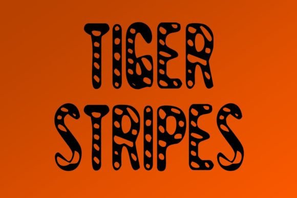 Tiger Stripes Font Review for Bold Branding