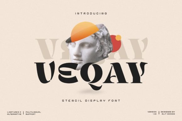 Veqay: A Luxurious Display Font for Professional Branding