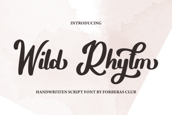 Wild Rhytm: A Display Font for Elegant Web Design